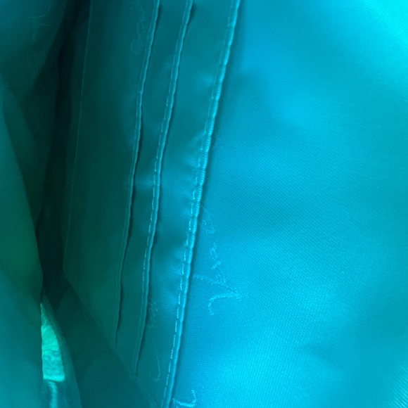 Vera Bradley Flower Power Turquoise Brown Yellow Small Crossbody Quilted Bag - Picture 3 of 11